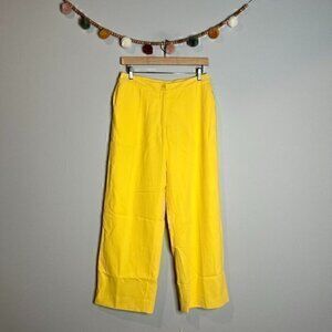 Maria Luisa B. Biella Collezioni yellow dress pants